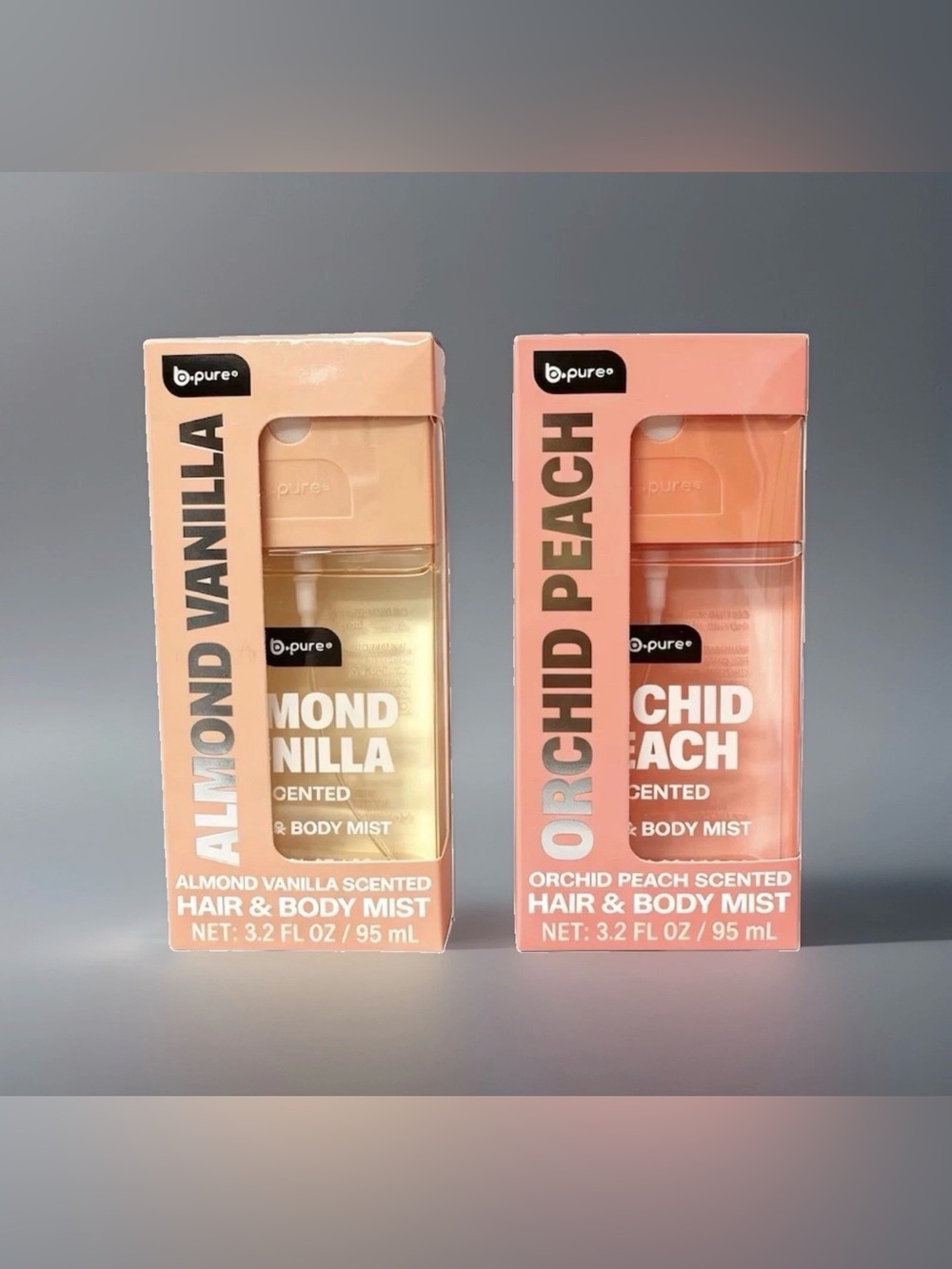B•Pure—Orchid Peach Almond Vanilla Hair/Body Mist 3.2 Oz. BPure (Set Of 2)